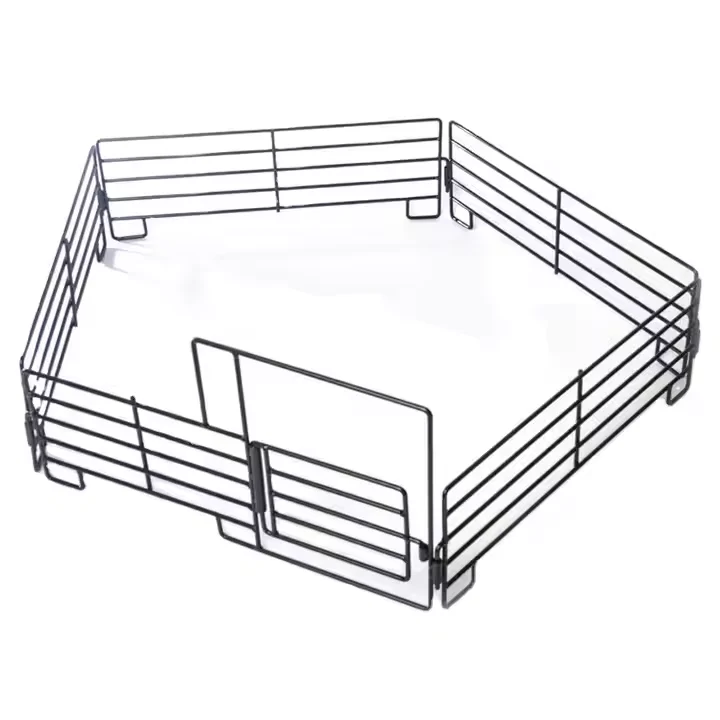 Security Fence Cattle Horse Cheap Used Farm Style Galvanized Steel Metal Tube Powder Coated Pressure Treated Wood Nature Sale