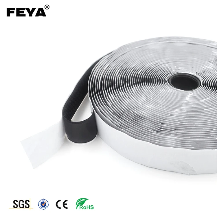 Strong Self Adhesive Fabric Hook And Loop Fastener Tape Multifunction Garments Hook And Loop Tape