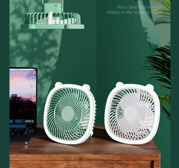 Rechargeable table electric air conditioner cooler mini usb stand fan cooling desk portable led fan
