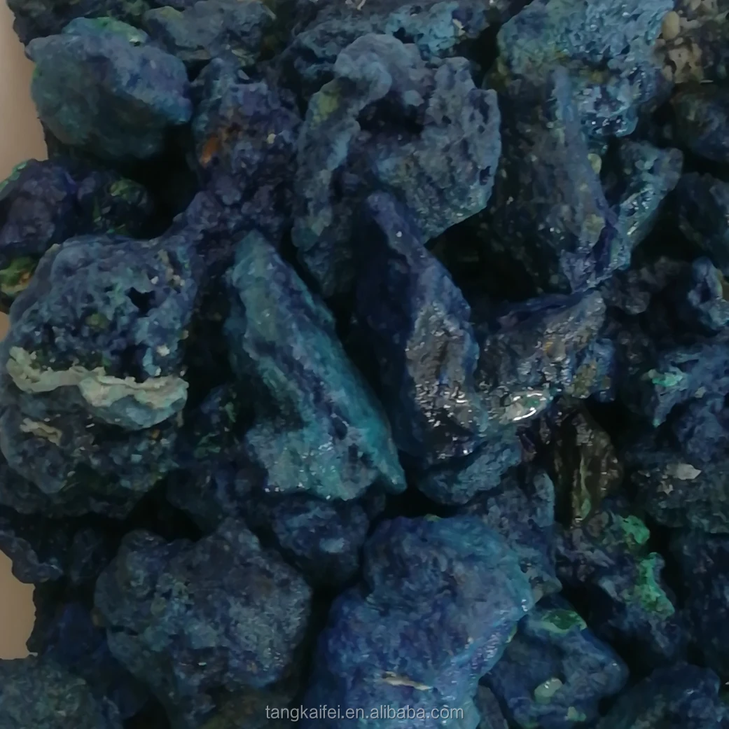 wholesale Natural Blue Azurite Mineral Specimens Ore Stone Malachite Crystal Rough Stone