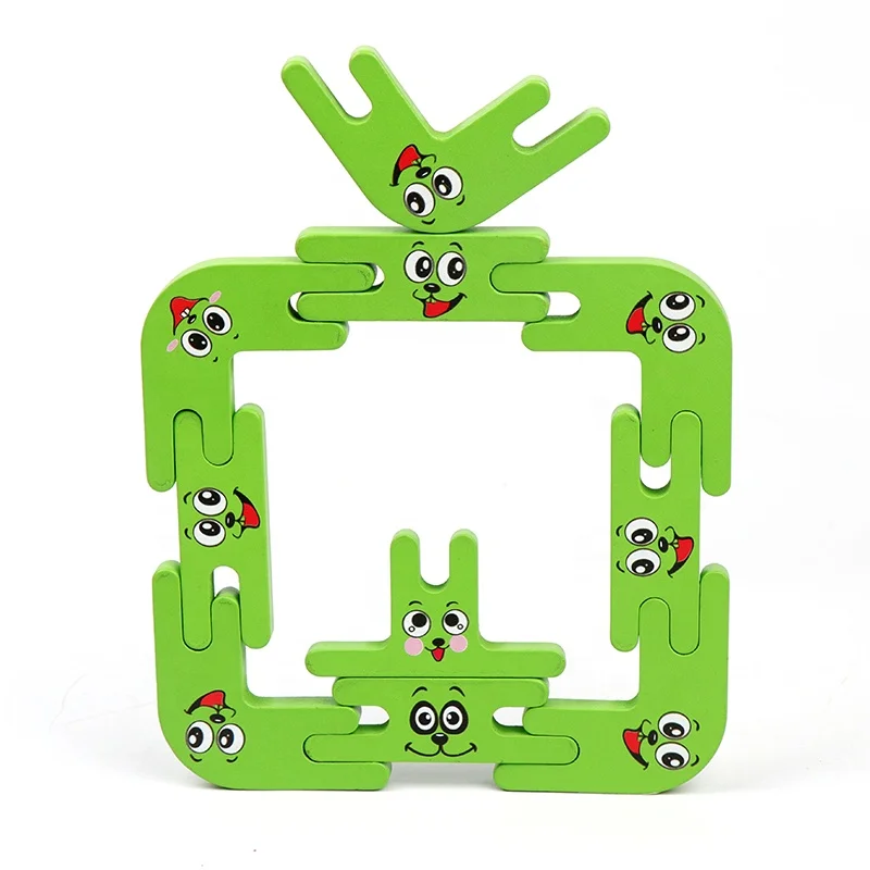 Colorful Wooden Puzzle Smiling Face Magic Ball Brain Teasers Games Toy Intelligence Game Sphere Puzzles For Kids