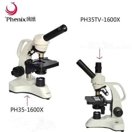 Phenix PH35- 640X Portable LED Light Optics Microscope Monocular Biological Microscope for Students