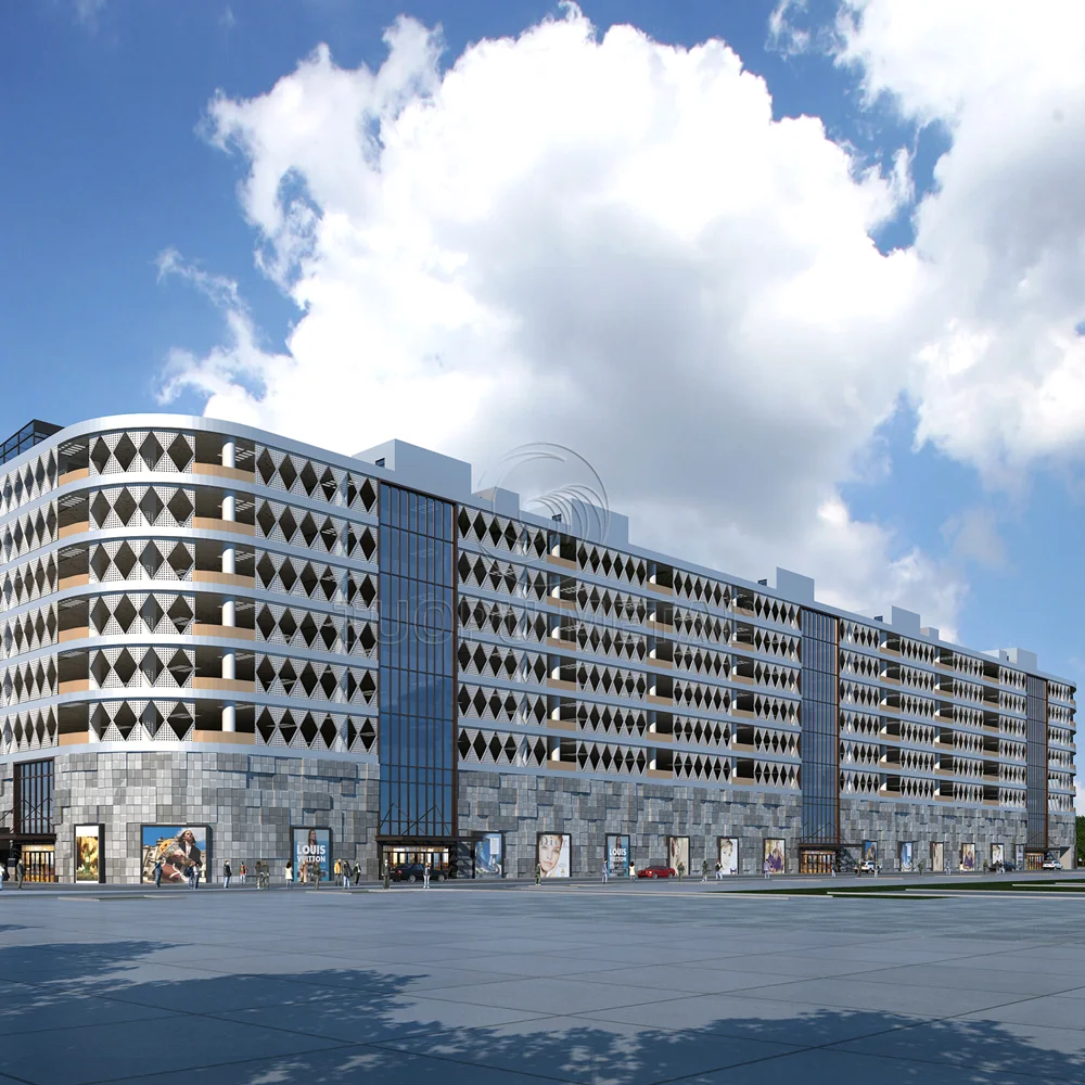 Customized Modern Design Laser Cut Aluminum Exterior Facade Carved Metal Decorative Curtain Walls for Malls