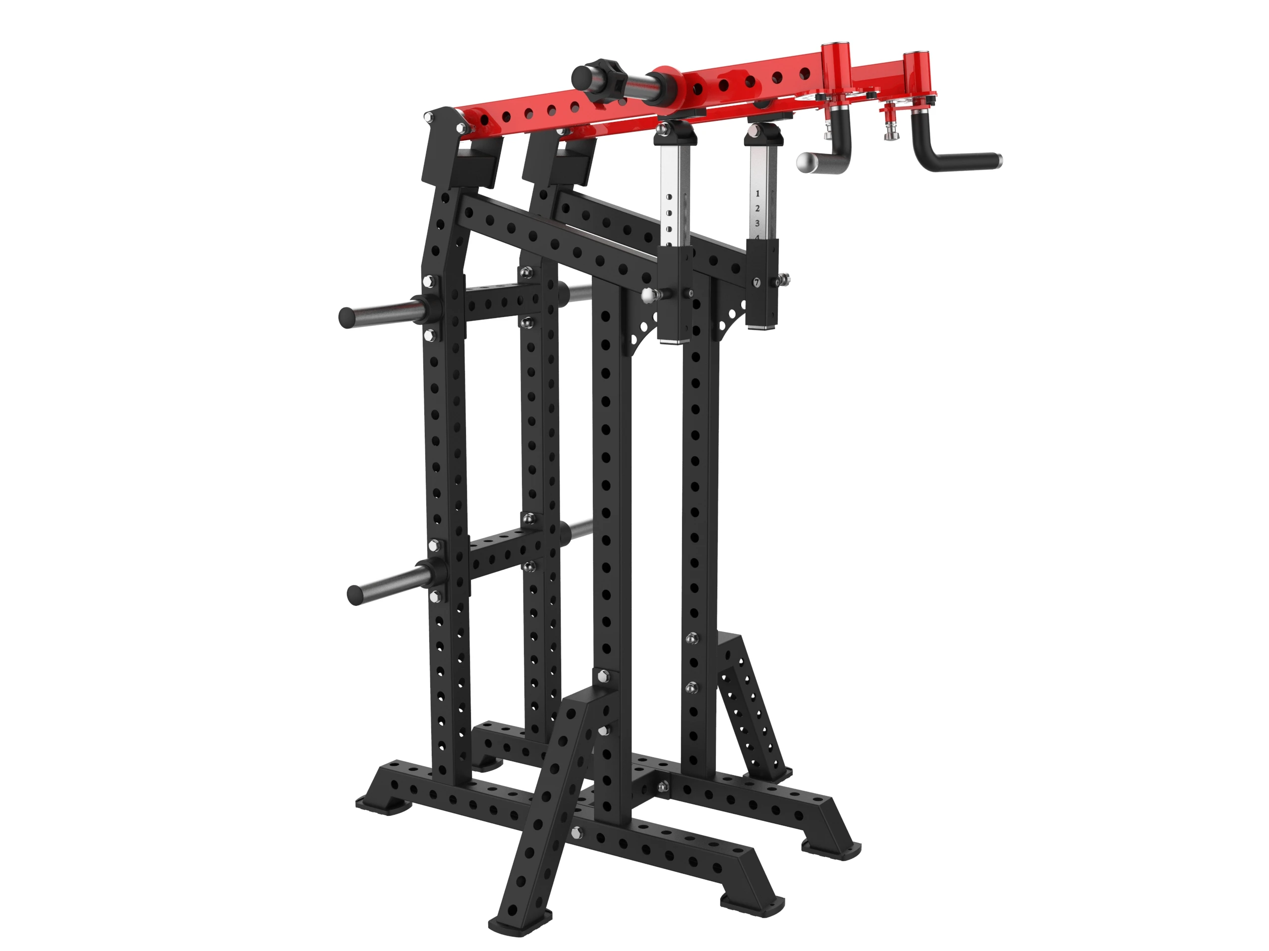 Fitness equipment scissor shoulder lift for gym use