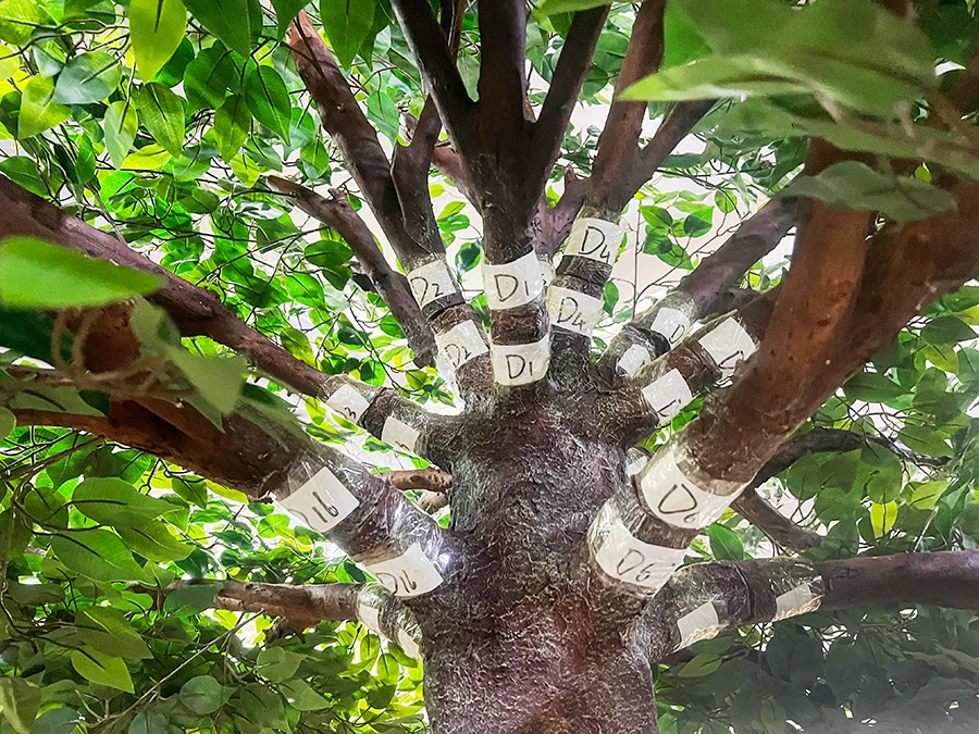 China silk green simulation trees artificial giant banyan tree ficus tree indoor artificial oak for sale