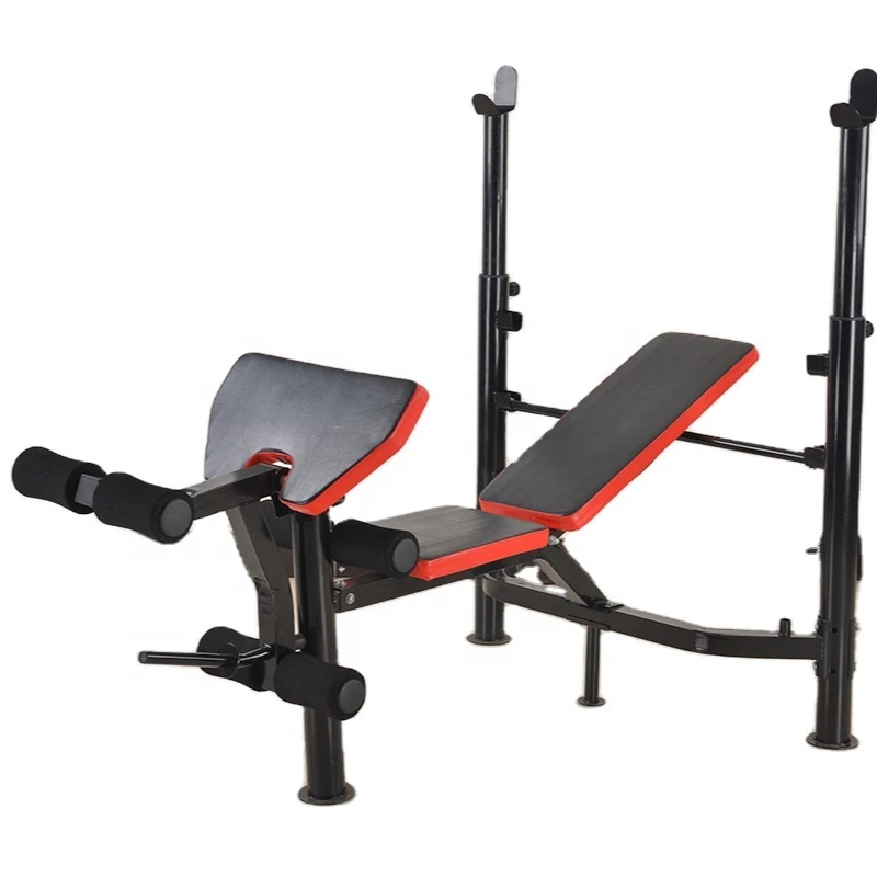 Foldable weight lifting sit up workout station barbell bed sit up dumbbell bench Indoor