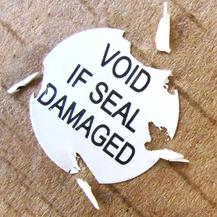 Quality Assured 100% Tested Wholesale vinyl eggshell sticker Material White Printable Fragile Label