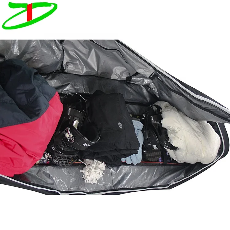 180cm long padded carry bag equipment carrier polyester waterproof ski snowboard bag