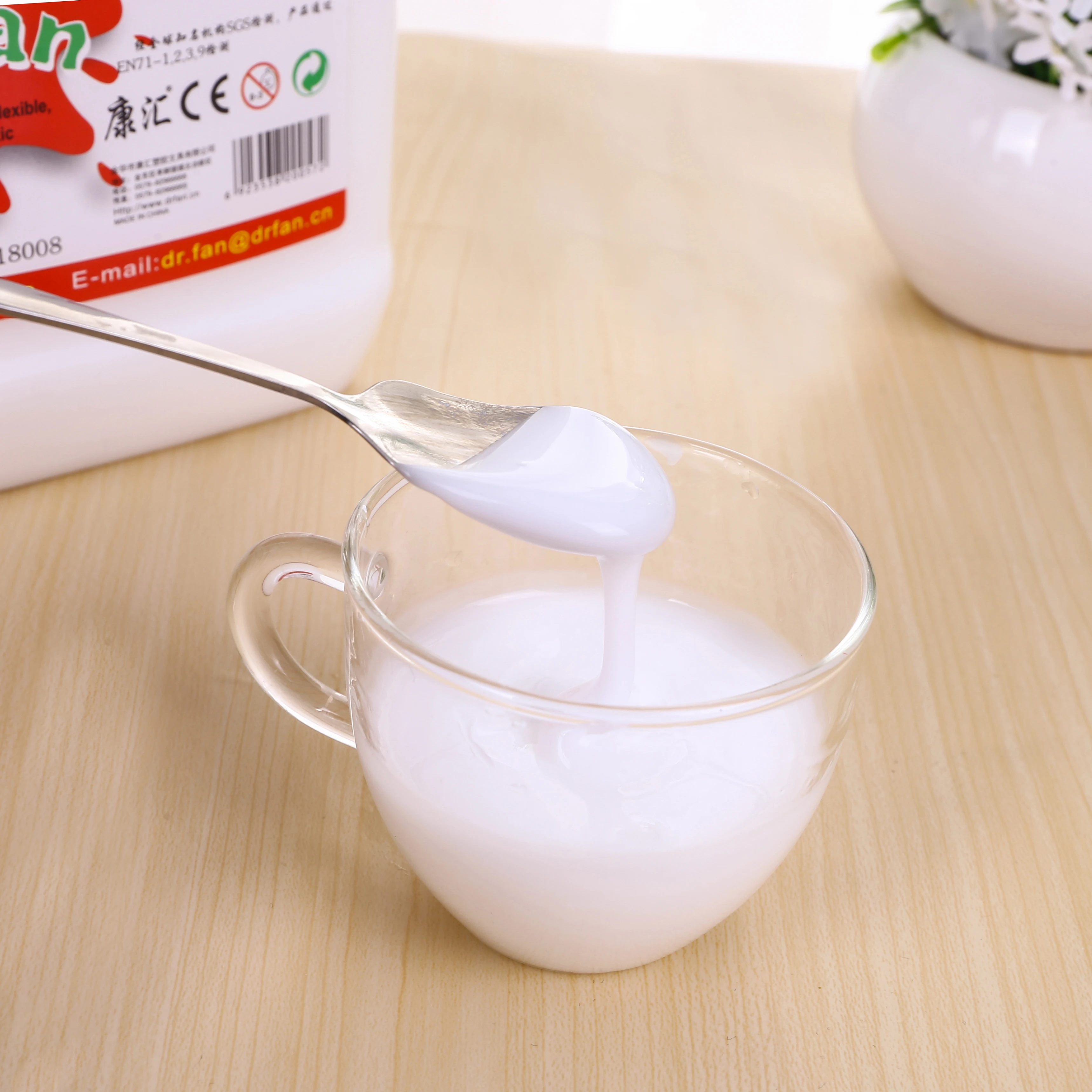 2000ml white pva latex adhesive glue formaldehyde  free bonds paper wood non-toxic high viscosity 45000+ sovent free