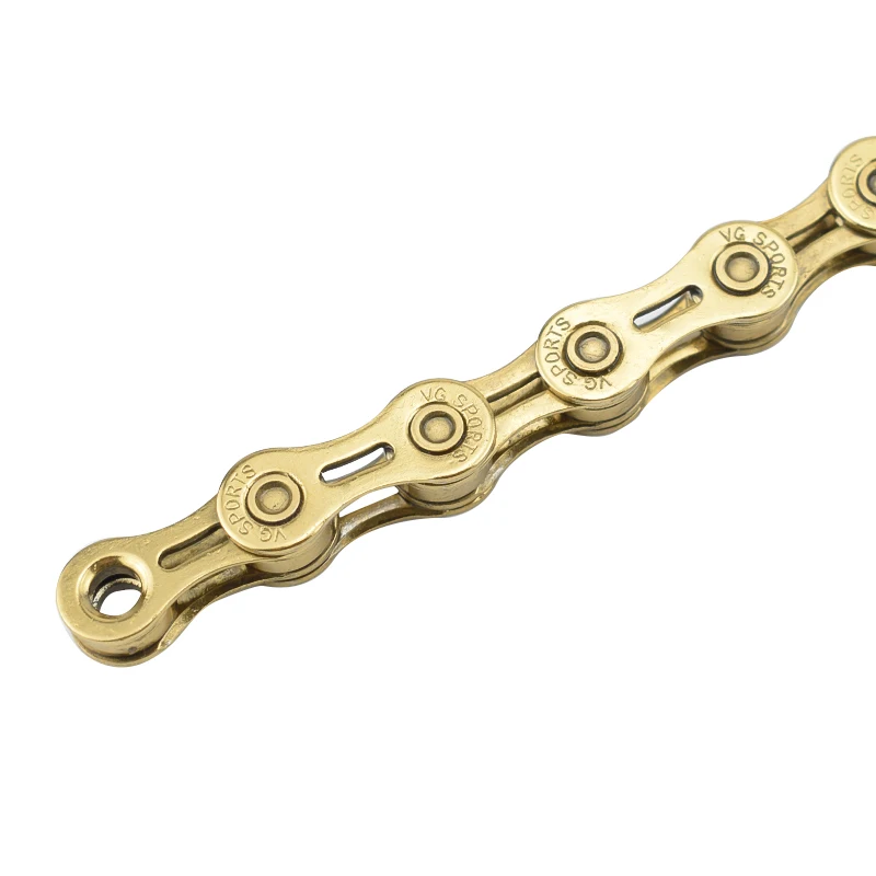 
VG Sports Ultralight 11 Speed Bicycle Chain Bike Chain Half Hollow 116L Titanium nitride Mountain MTB Road Bike Chains 