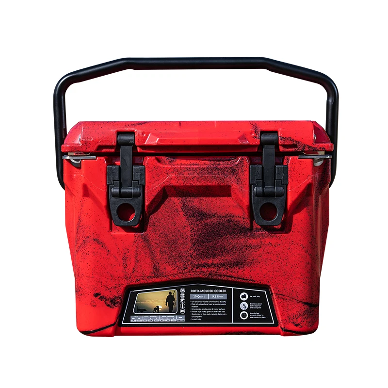 KUER Square Plastic Cold cooler box 6L Ice Chest hard rotomoulded cooler