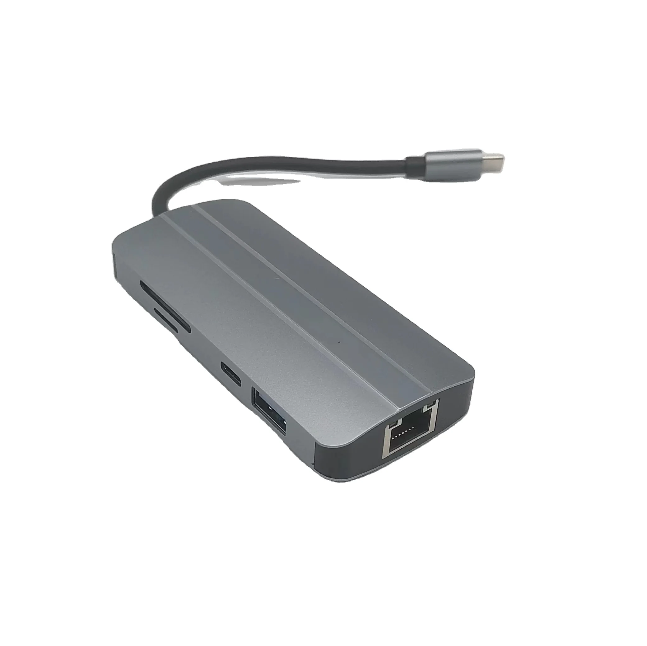 Cross-border factory direct sales nine-in-one docking station type c usb vga h dmi network card multi-function extender