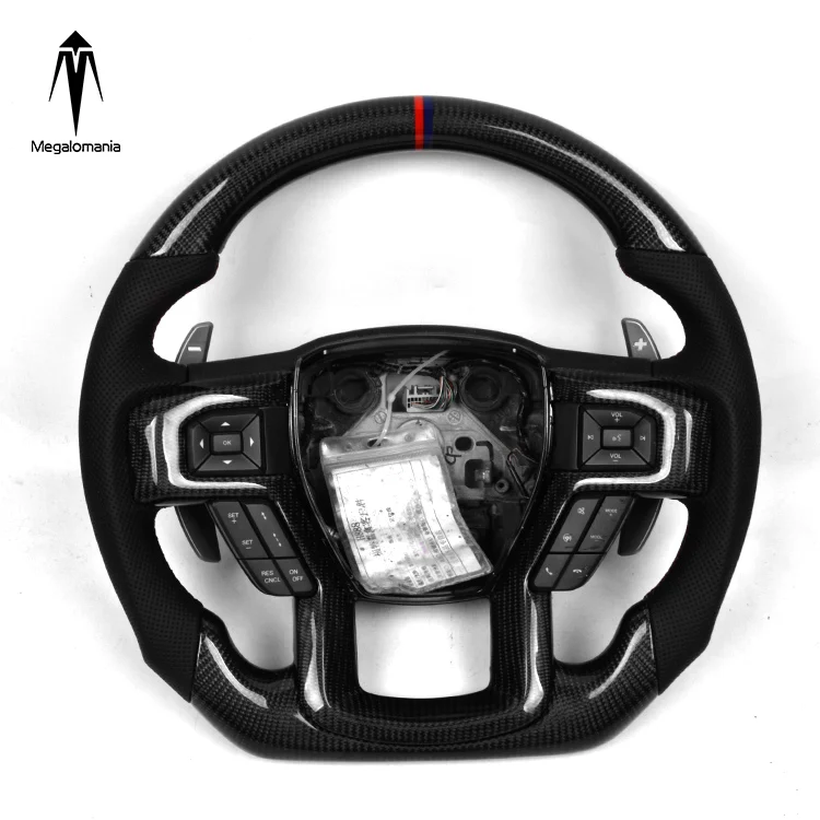 Private custom gloss carbon fiber steering wheel for For-d Ranger Ra tor /Available for all car models