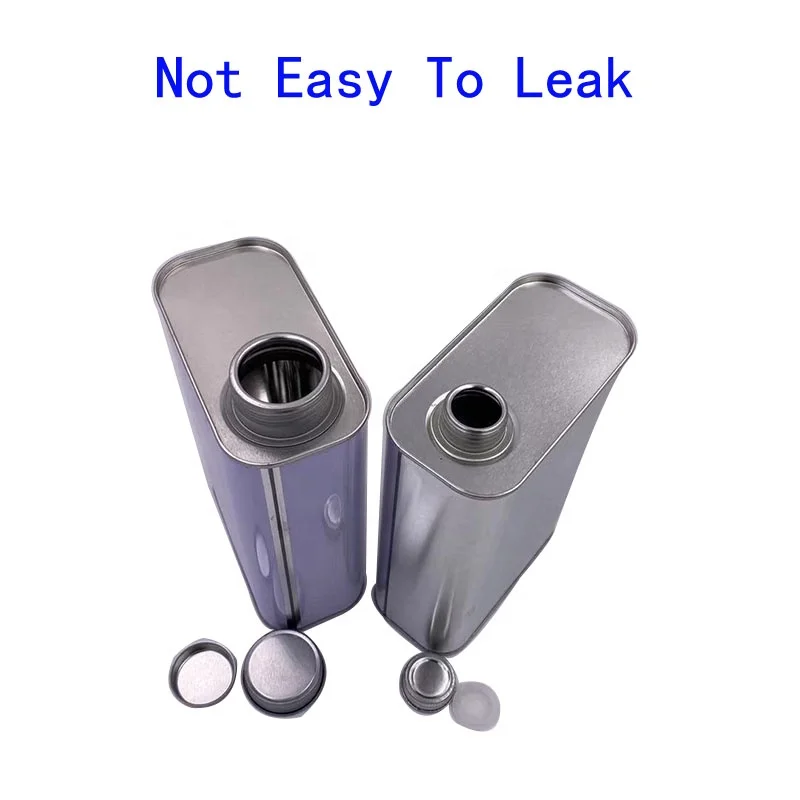 China Supplier Customize 1L Square Empty Tin Cans For Engine Oil Olive Oil Packaging