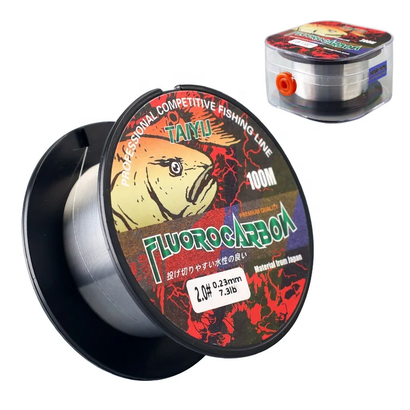 Palmer 0.14mm-0.47mm 100m 200m fluorocarbon fishing line Super wear-resistant mono filament fishing line fluorocarbon wholesale