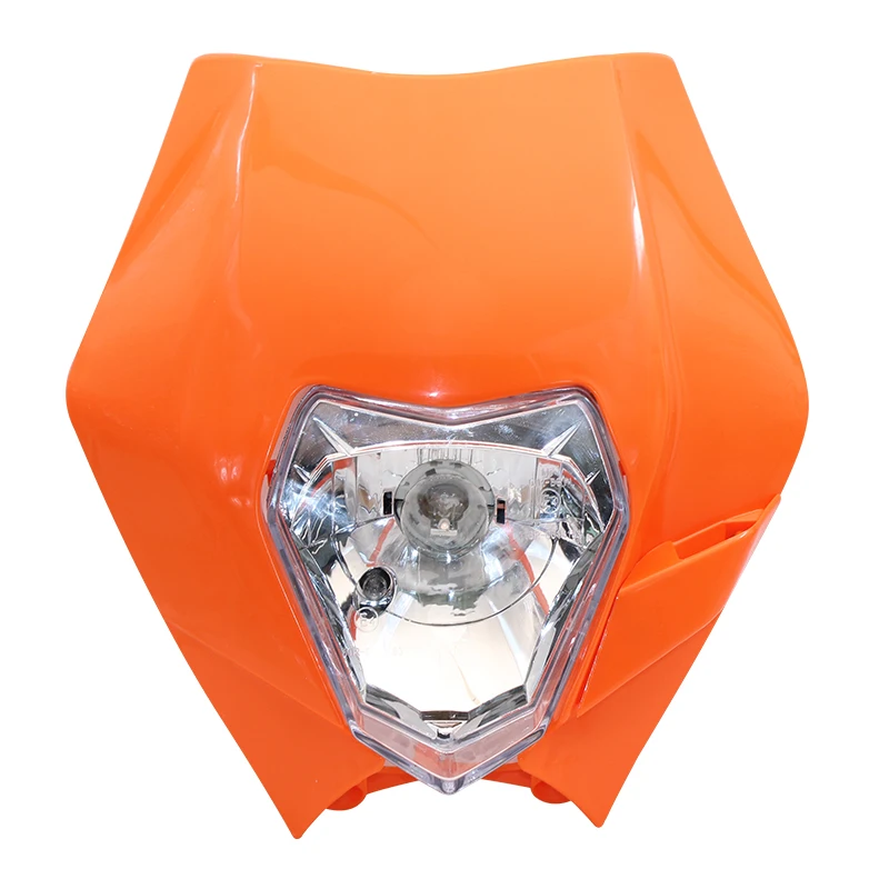 Motorcycle Universal 12V 35W White Green Motorcycle Dirt Bike Supermoto Waterproof For Headlight Exc Fairing Black halogen