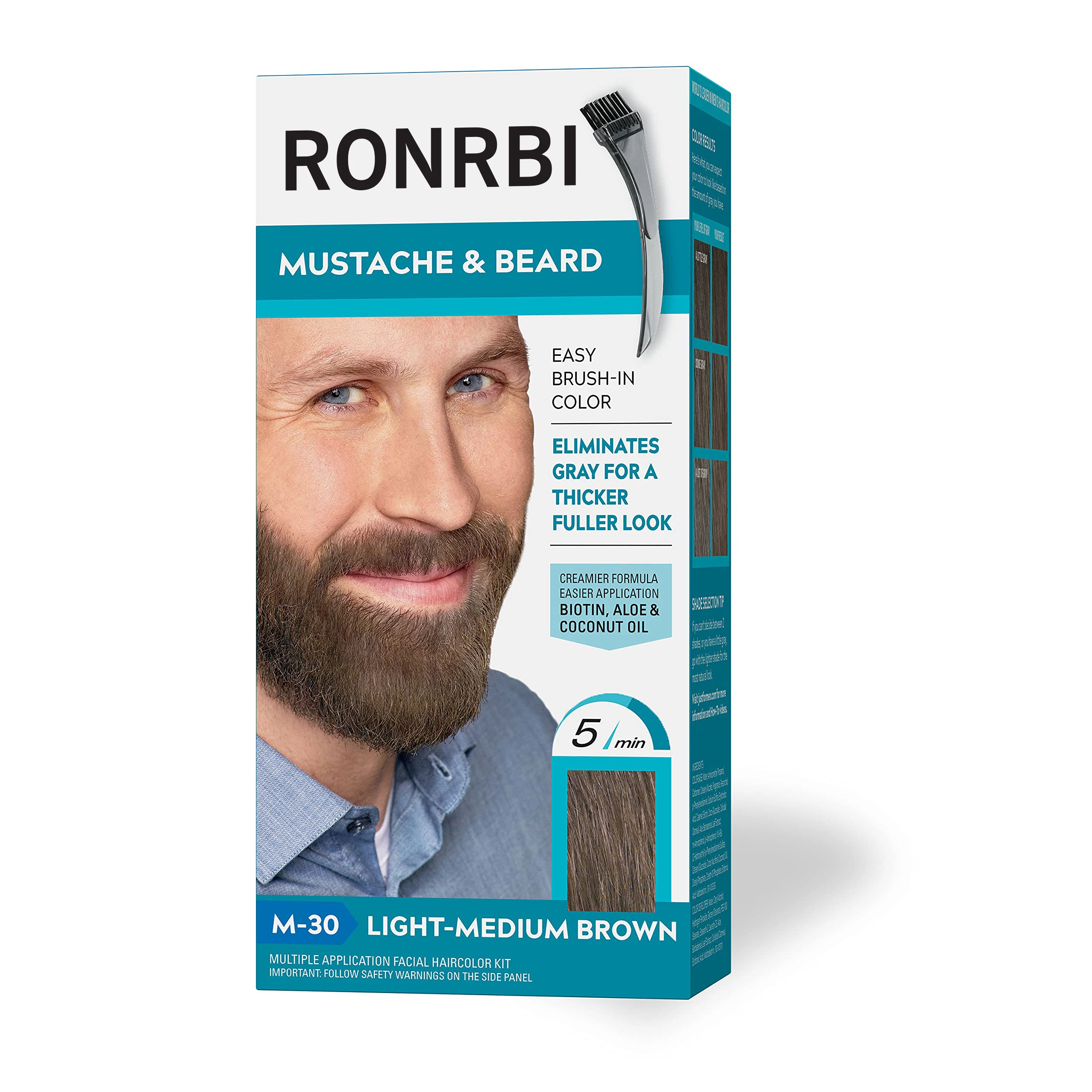 New Model Customized Natural Vegan Moisturizing Easy Application Semi-Permanent Beard Dye