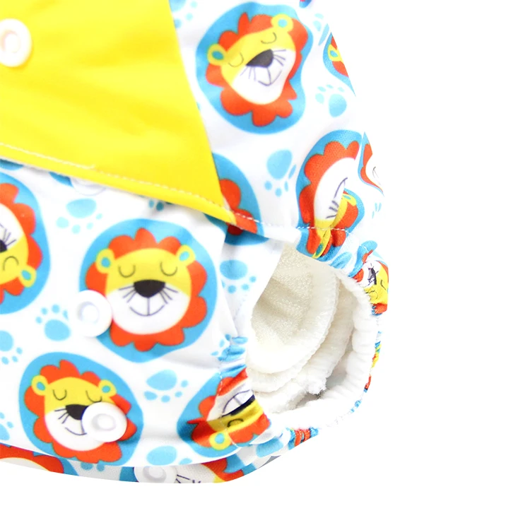 Waterproof PUL Baby Cloth Diapers Newborn Printed Cloth Nappy One Size Natucare Custom Washable Adjustable Reusable Unisex