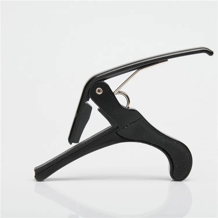 Free Sample Wholesale Customized Quick Change Clamp Key Aluminium Alloy Metal Black Acoustic Guitar Capo