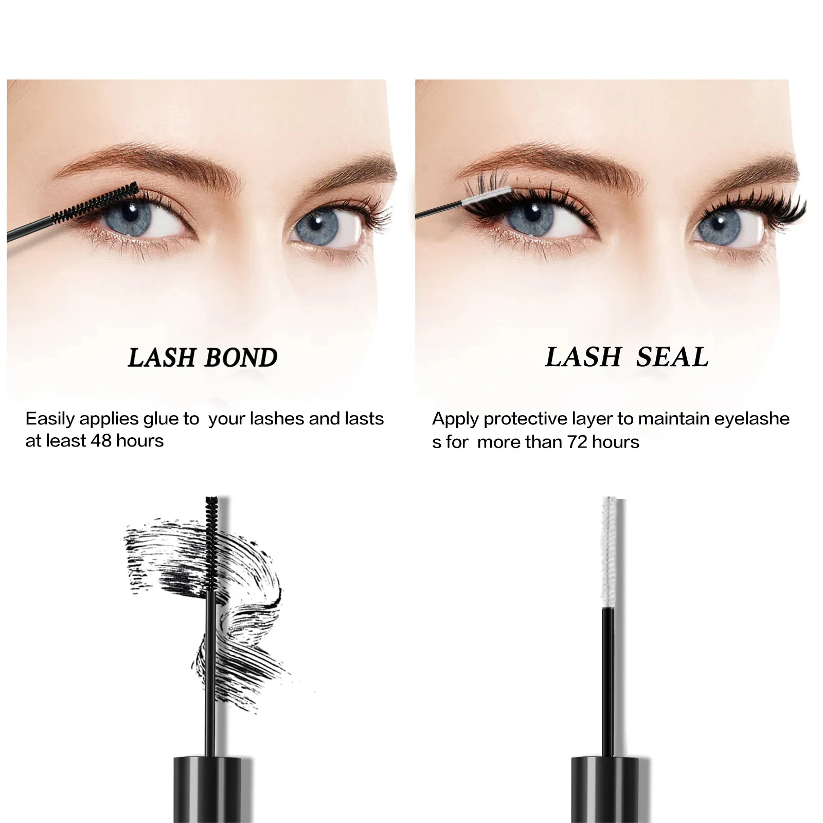 Home DIY Lash Bond Seal Glue DIY Eyelash Extensions 7 Day Private Label Eyelash Glue Transparent 10ml Eyelash Glue with Logo