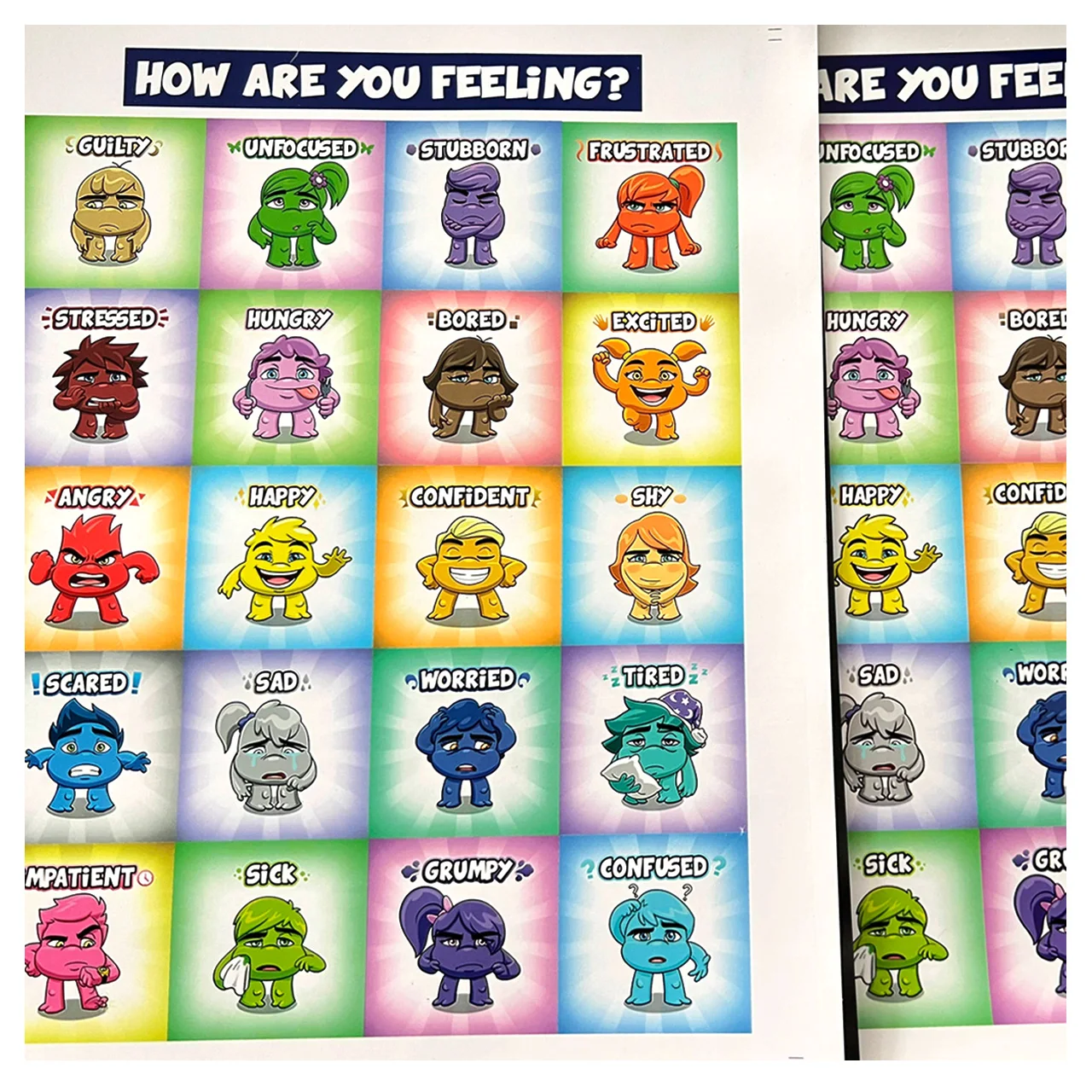 how do you feel today magnetic feeling chart for kids