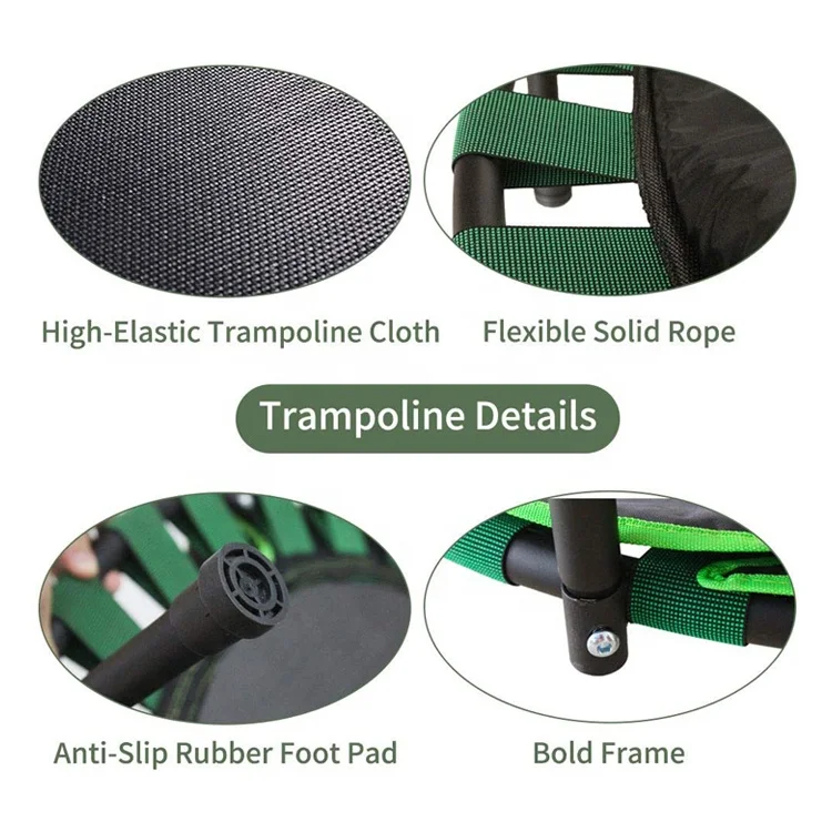 Детский круглый батут с защитой для прыжков в помещении