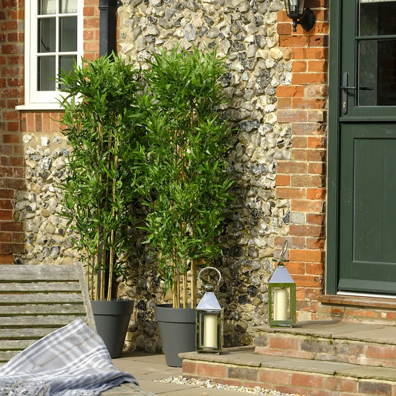 Wholesale 1.8m Realistic Uv Proof Artificial Bamboo Tree Plant Greenary In Pot For Home Or Office