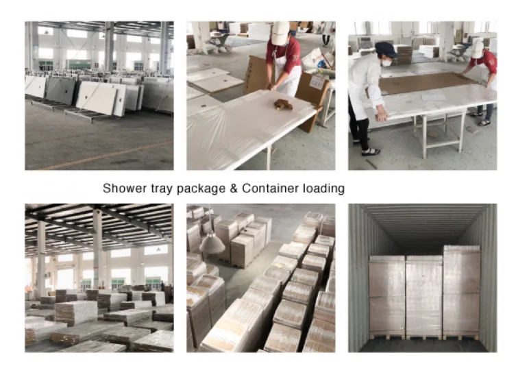 Wetroom Shower Tray White Color ABS Material Sector Shape Shower Enclosure Shower Tray Panel