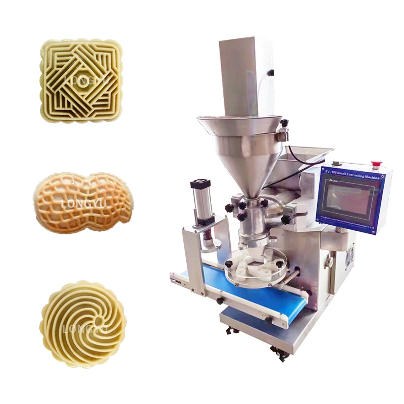 Small mooncake making emapanada encrusting machine stuffed date maamoul machine