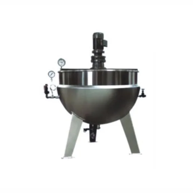 heat melt mixing Jacketed Steam Sugar Cooking Pot with Stirrer