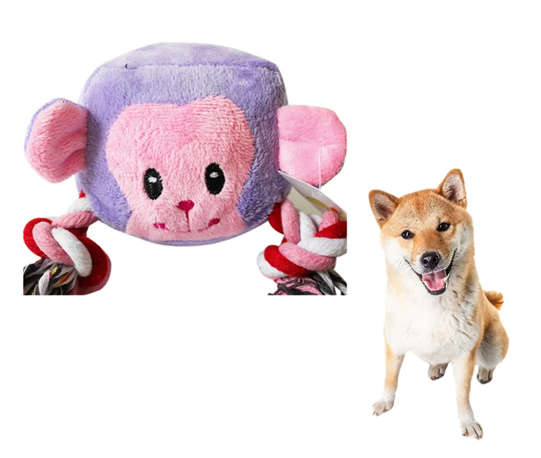 
Pet toys free samples Mahjong Monkey for dog ,pet product realistic plush toy dog 