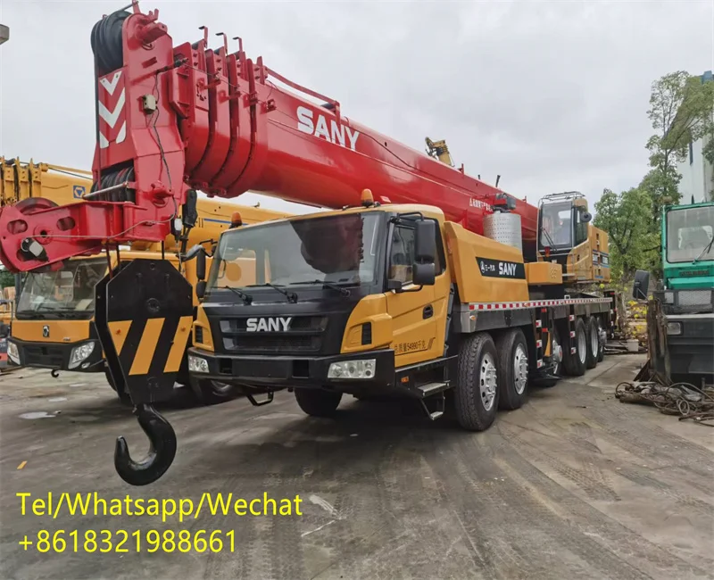 Подержанный Sany Stc1000t5 100ton автокран гидравлический кран для продажи