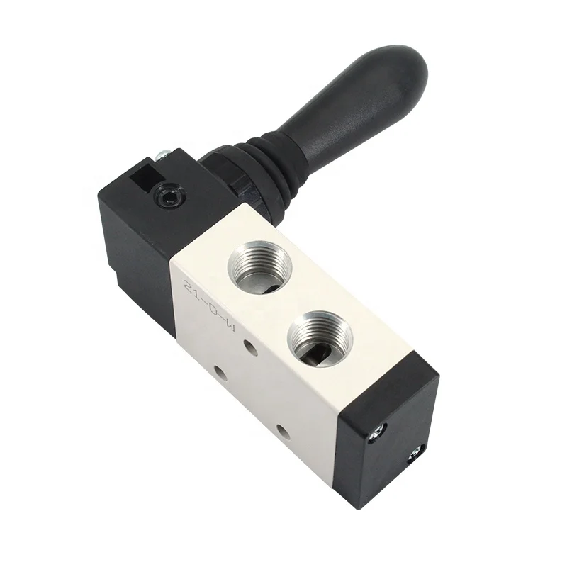 AIRTAC ISOVG32 Hand lever valve 5/3way hand mechanical valve pneumatic switching element 5/2way hand valve