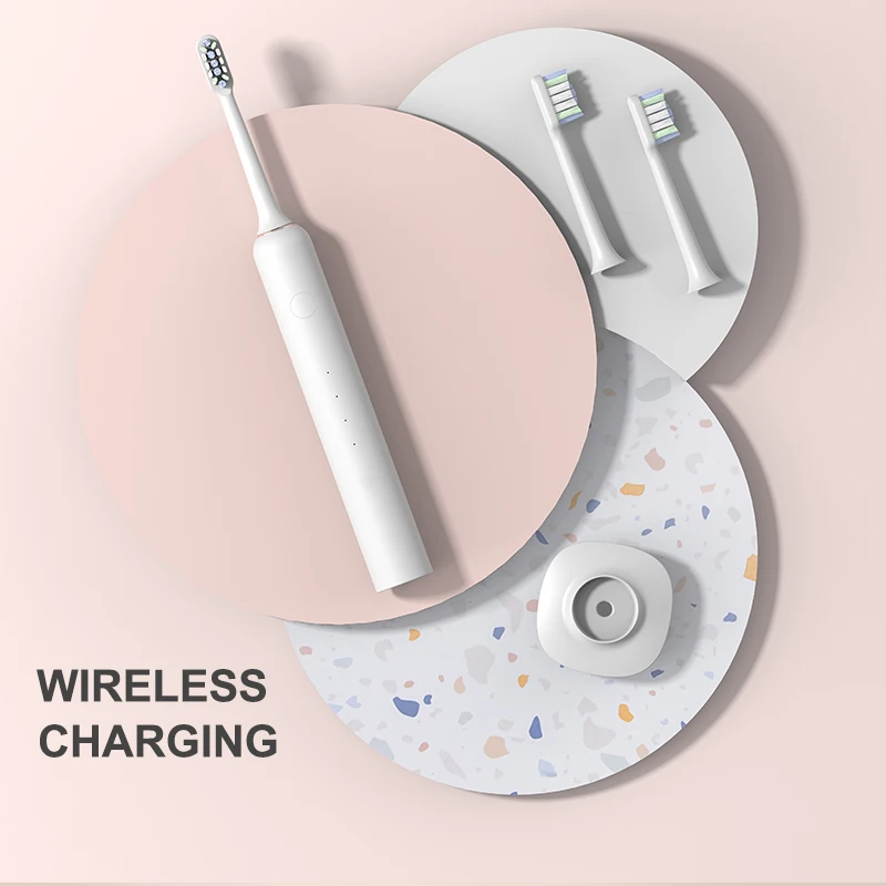 Китайская фабрика Oem портативная зубная щетка с электроприводом 4 вида цветов звуковая электрическая головками для взрослых