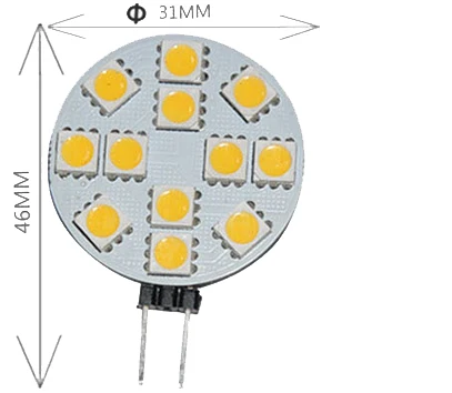Плоская плата SMD5050 g4 12v 1 5 w 2 DC10-30V светодиодная плоская лампа