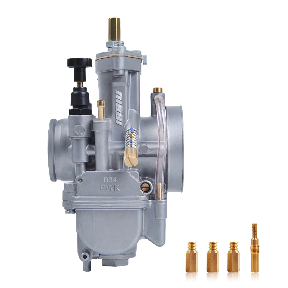 NIBBI Racing Version Carburetor PWK34 34MM for 2/4 Stroke Engine for 250-350cc Motorcycle Fuel System