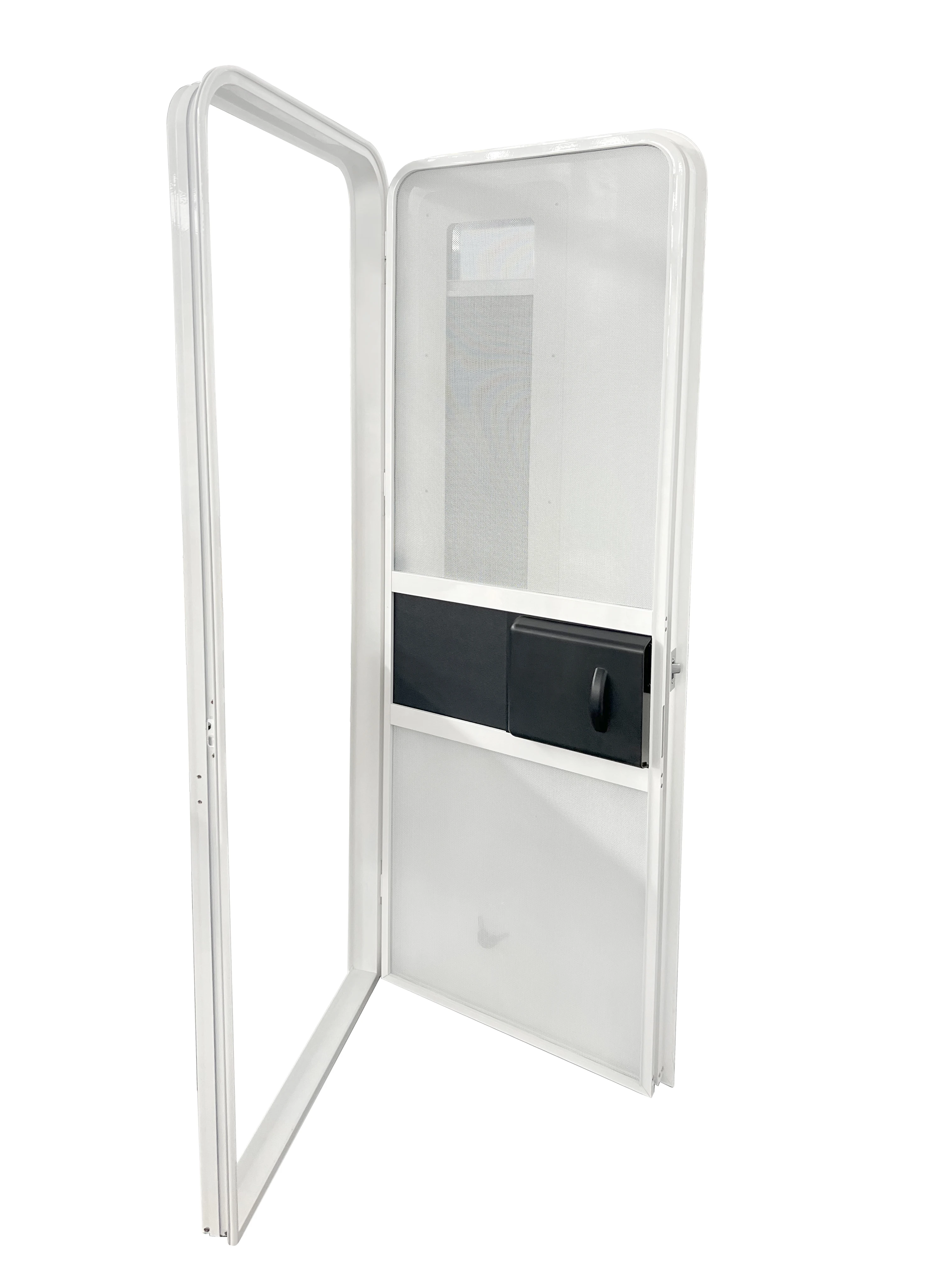 square and round corner motorhome accessories caravan door free door with pleated blinds and acrylic window