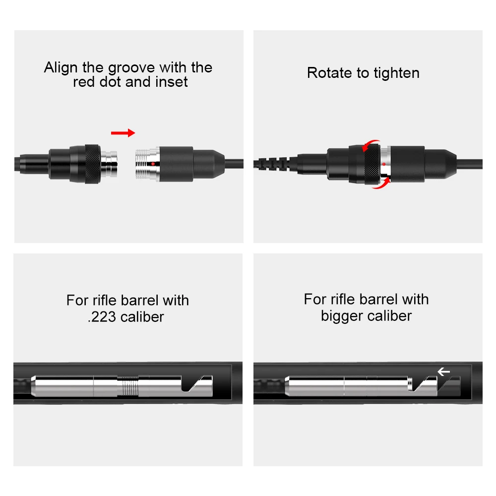TESLONG 0.2 inch Side-view mirror firearm borescope for gunsmiths