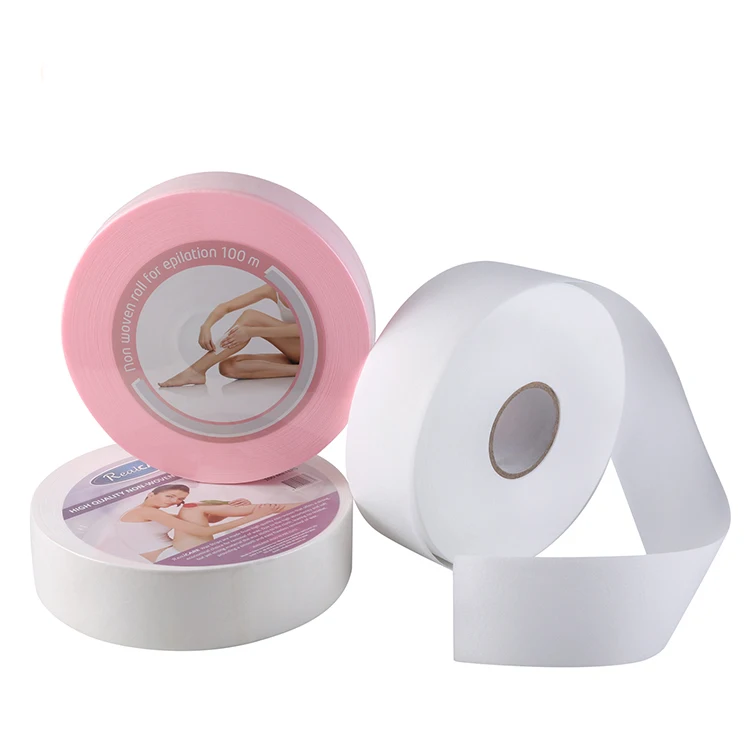 
Disposable Wax Strips roll Wholesale Removal Depilatory Paper Nonwoven Epilator Luxury White Strips 