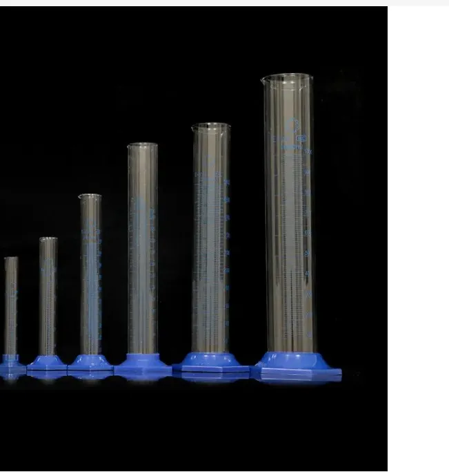 Шестигранный измерительный цилиндр с пластиковым основанием