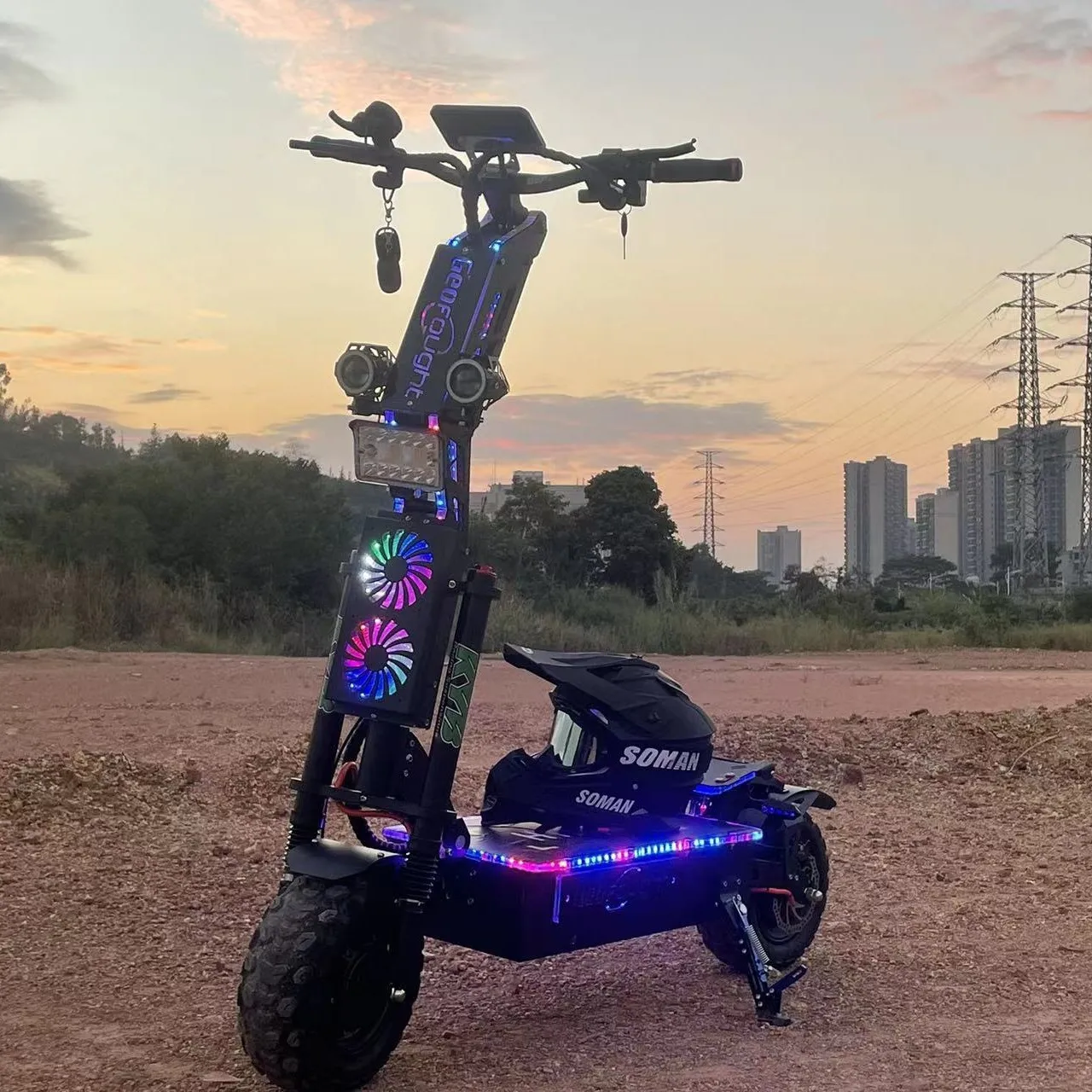 100km long range mobility electric scooter 72v8000w40ah battery  aluminum alloy escooter