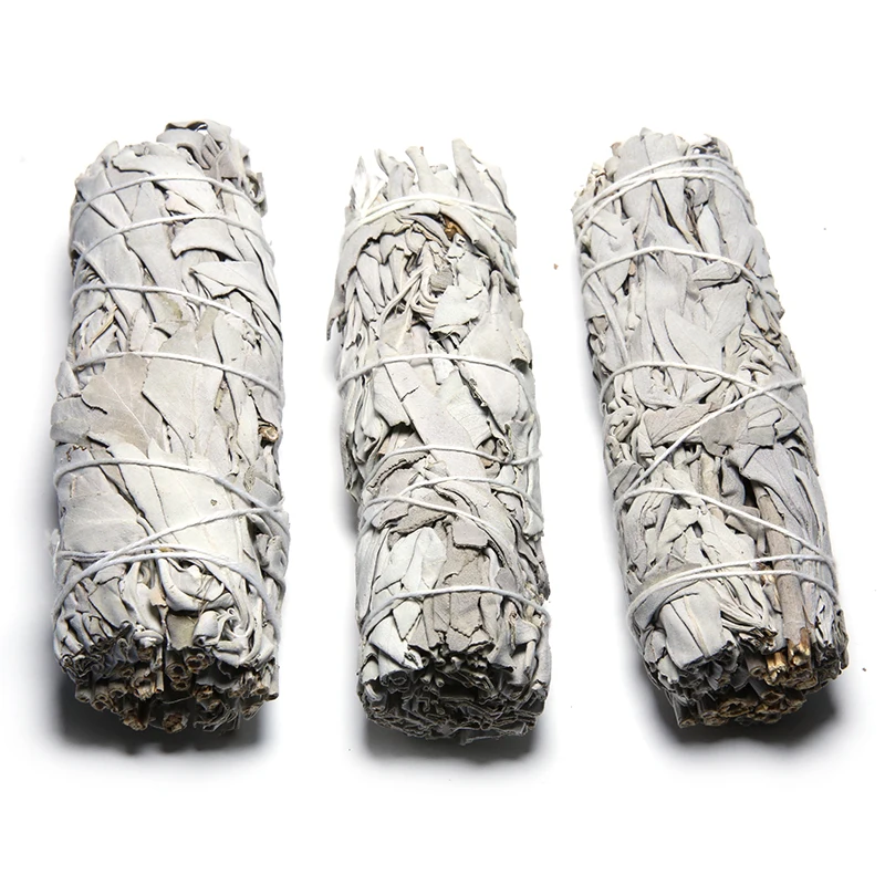 
Californian white sage smudge with flowers sticks incense sage leaves bundles kits wholesale 