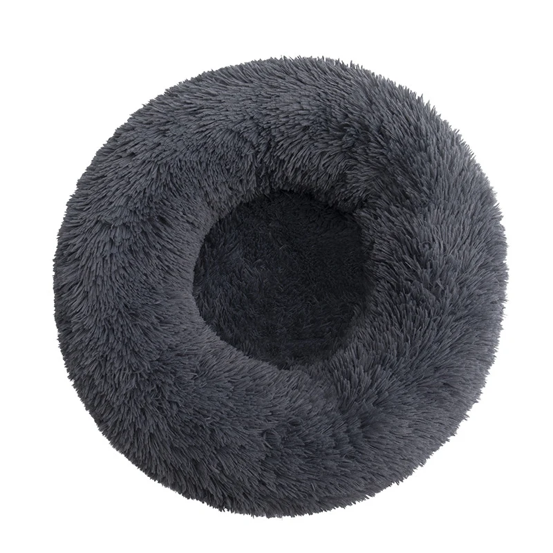 Factory Direct Plush Round Pet Nest Winter Warming Pad Long Flannel Cotton Luxury Pet Bed