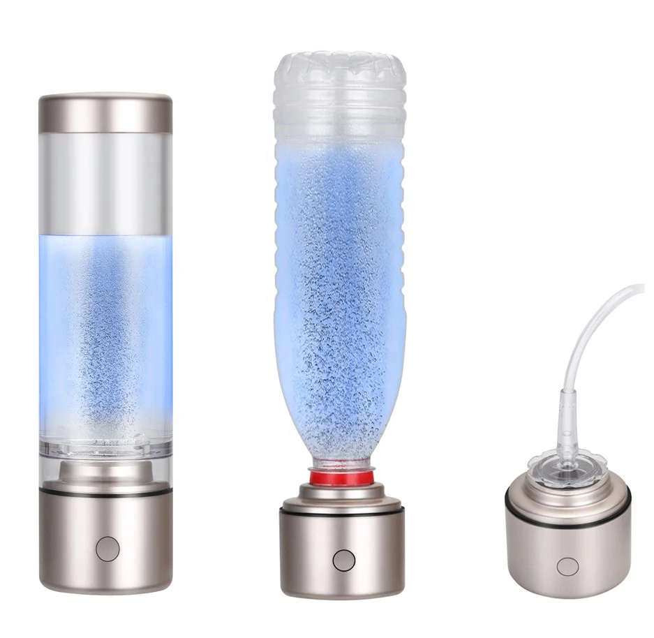 High Nano SPE PEM Hydrogen water bottle 3 in 1 H2 generator hydrogen bottle Portable inhalation device high content max 3.5-5ppm