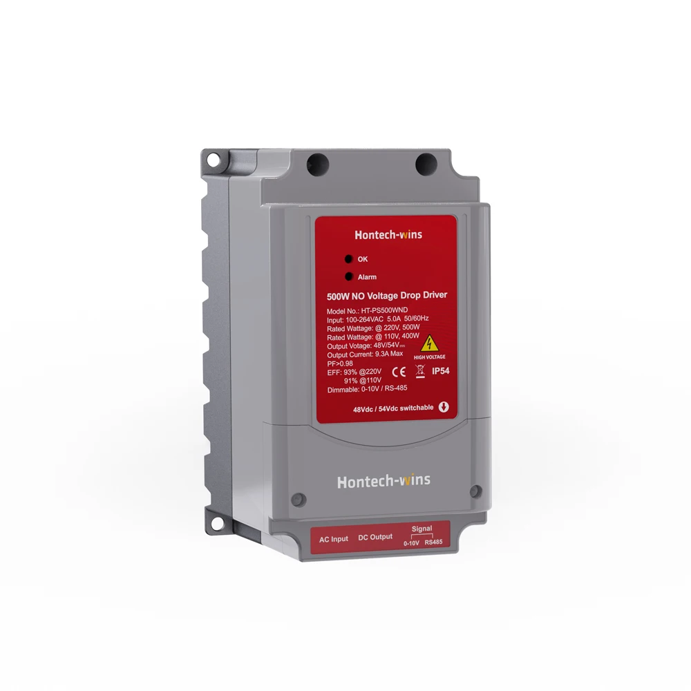DC 48v no voltage drop 500w din rail 0-10v RS-485 signal dimmable led light driver
