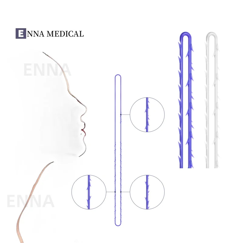 ENNA pdo-thread Cog 3d 4d 6d deep lift korea fio hilo pdo molding 19x 100 mm pcl threads minerva nose mesh pdo thread