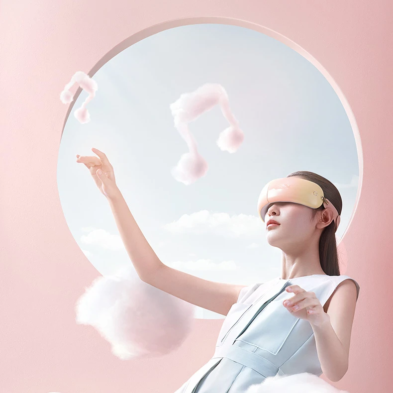 Акупунктурный массажер для глаз с вибрацией и давлением воздуха для устранения темных кругов