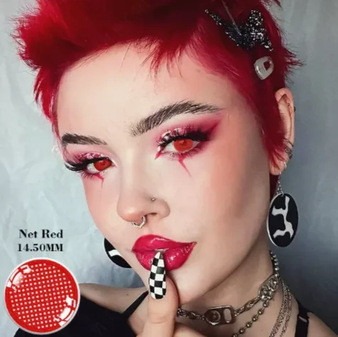 VIA LETVASS 3 TONE Magic Anime Sharingan Halloween Customize Wholesale Cheap Soft Contact Lenses