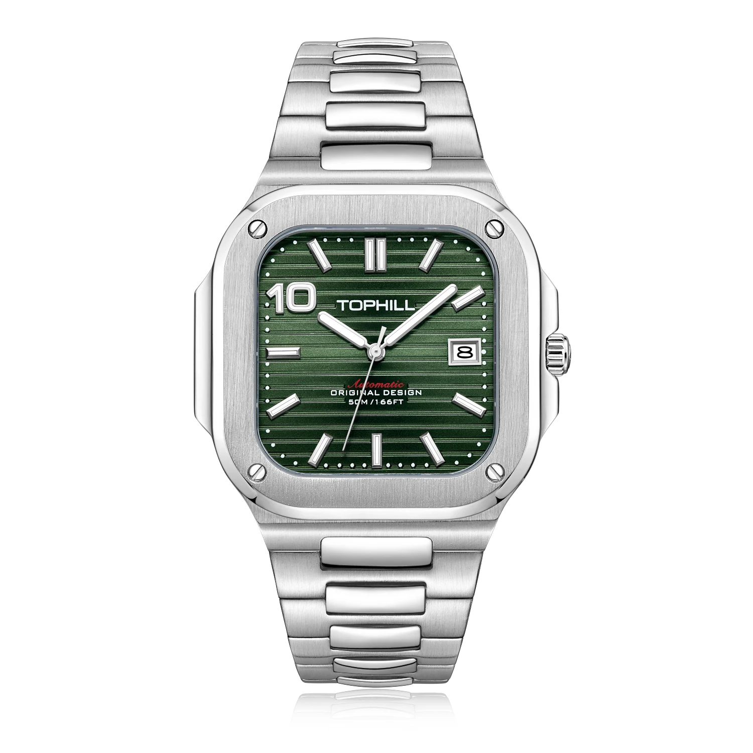 Wholesale Top Brand Luxury Custom Logo Automatic Movement Watch All Solid Stainless Steel Mens Mechanical Watches For Men