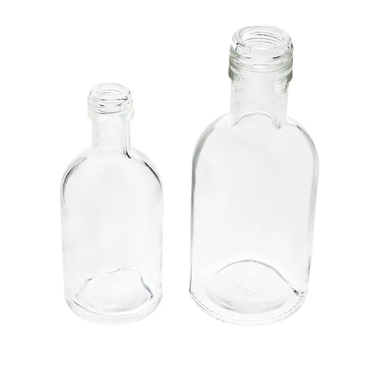 high quality 50ml Mini Empty Glass Wine Bottle Vodka Gin Rum Alcohol Whiskey Bottle Caf Glass Liquor Bottle With screw lid